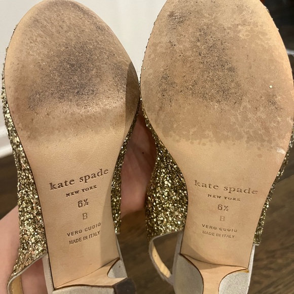 Kate Spade "Charm" Glitter heels - Picture 3 of 7